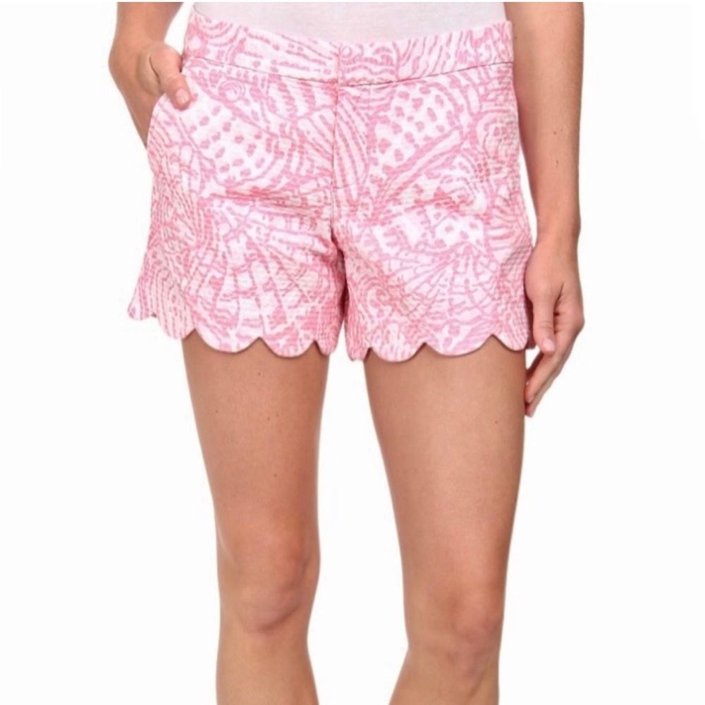 Lilly Pulitzer Sea Cups Hubba Bubba Buttercup Shorts (00)